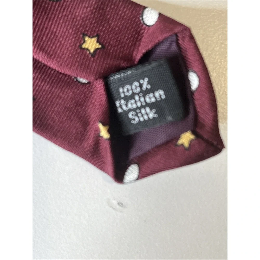 100% Silk Italian‎ Tie Teacher Christmas Santa Clause Golf Zylos George Machado